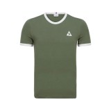 T-shirt Essentiels Le Coq Sportif Homme Vert Blanc Boutique En Ligne